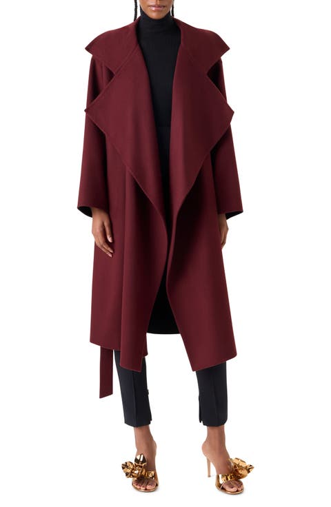 Tasha Belted Cashmere Wrap Coat
