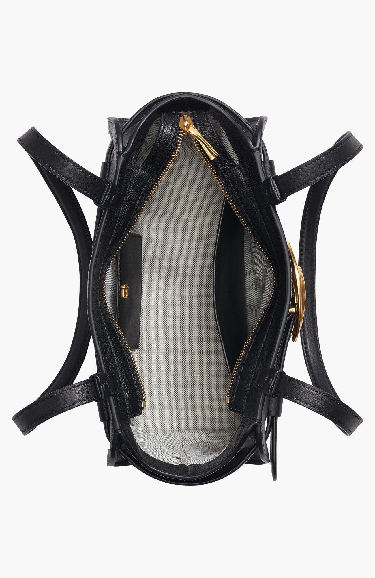Keaton East-West Tote, Alternate, color, Black/Gold