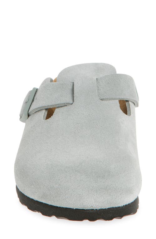 Birkenstock Boston Soft Footbed Clogs In Pure Sage