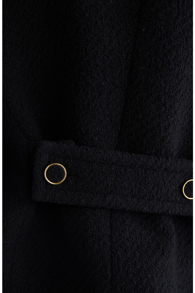 Wool Blend Bouclette Blazer, Alternate, color, BLACK