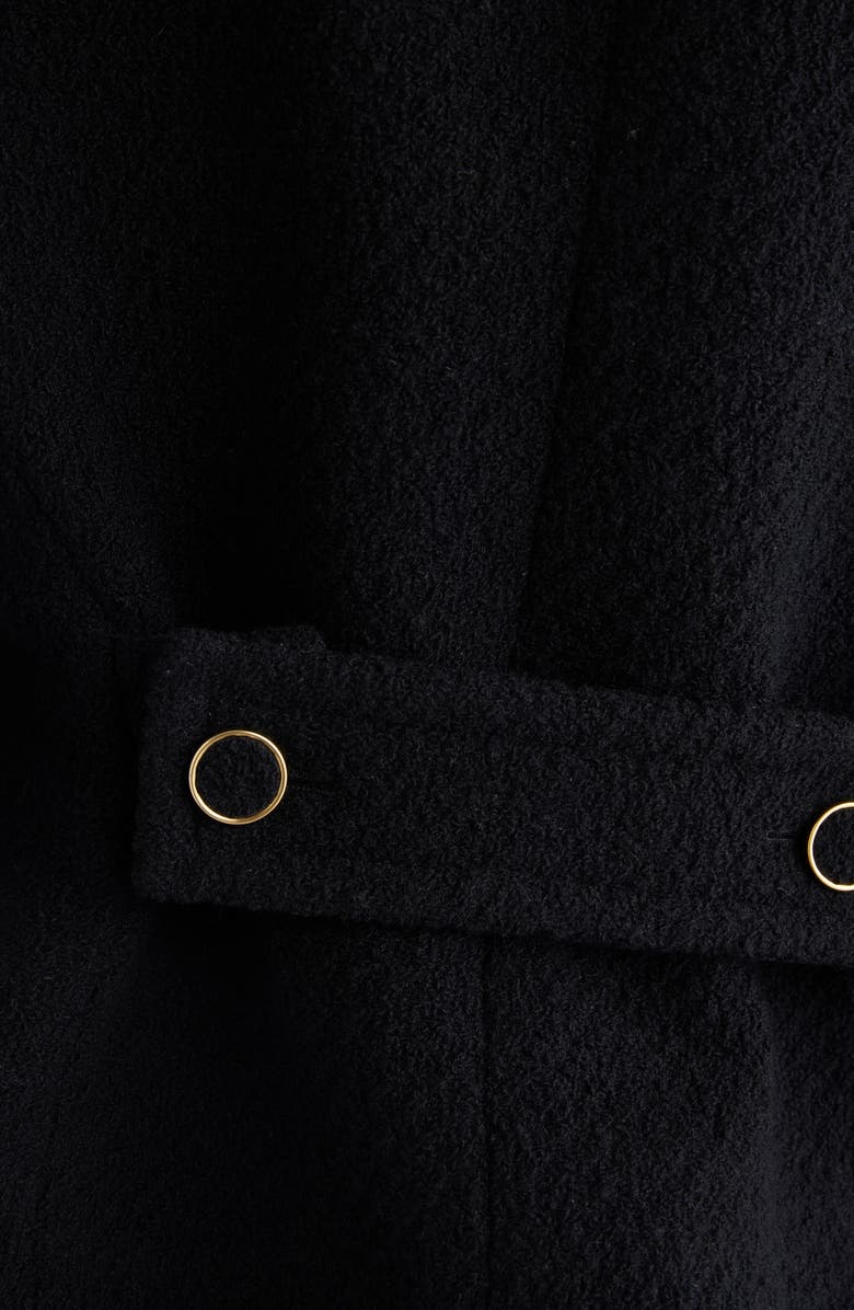 Chloé Wool Blend Bouclette Blazer, Alternate, color, Black