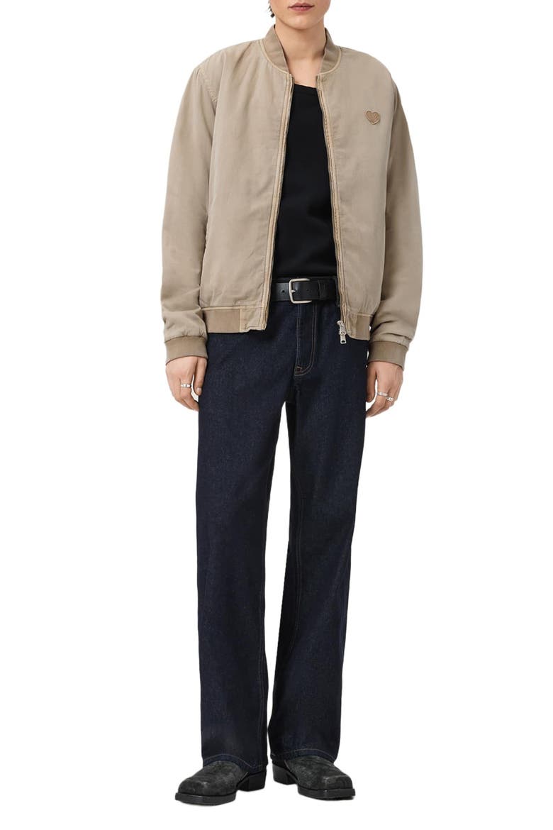 Forres Cotton Twill Bomber Jacket, Alternate, color, DUNE BROWN