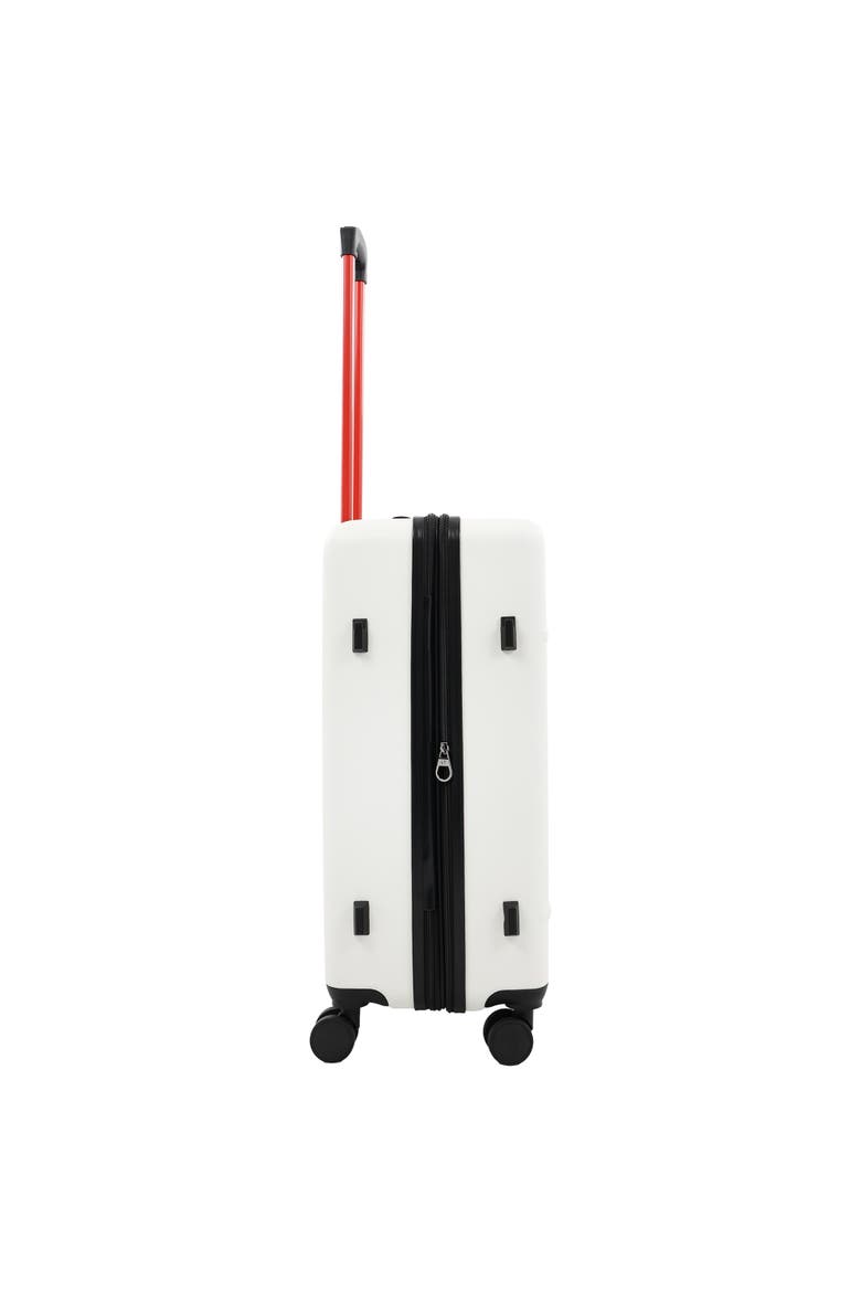 Molded U 26.5" Expandable Hardside Spinner Luggage, Alternate, color, WHITE