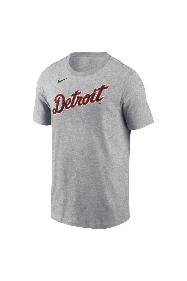 Men's Nike Riley Greene Gray Detroit Tigers Fuse Name & Number T-Shirt, Alternate, color, Gray