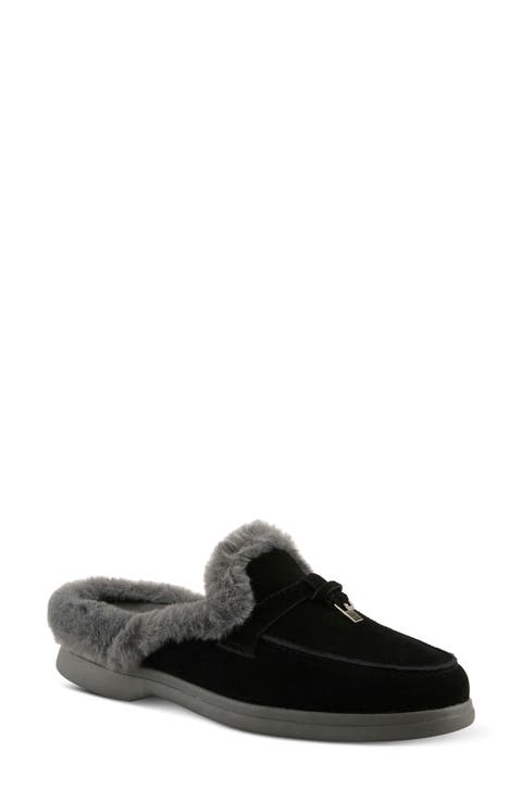 Gistel Faux Fur Trim Mule (Women)