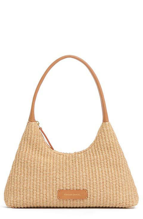 Mini Candy Woven Raffia Hobo Bag