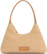 Mansur Gavriel Mini Candy Woven Raffia Hobo Bag