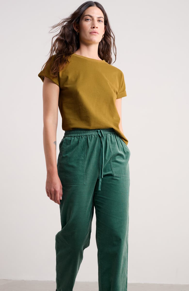 Seasalt Cornwall Porthzennor Organic Cotton T-Shirt, Alternate, color, Pear