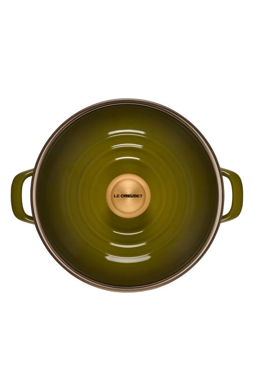 Le Creuset 10-quart Enameled Stainless Steel Stock Pot In Green