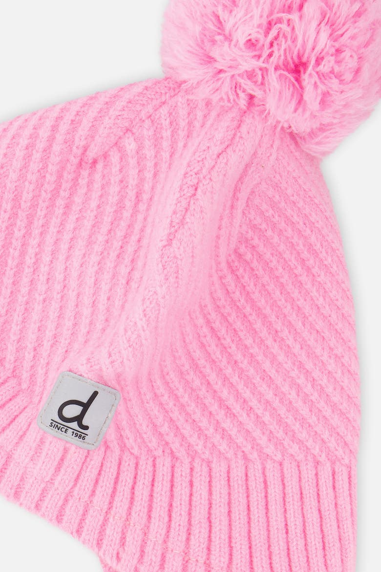 Peruvian Knit Tassel Pompom Hat, Alternate, color, Pink
