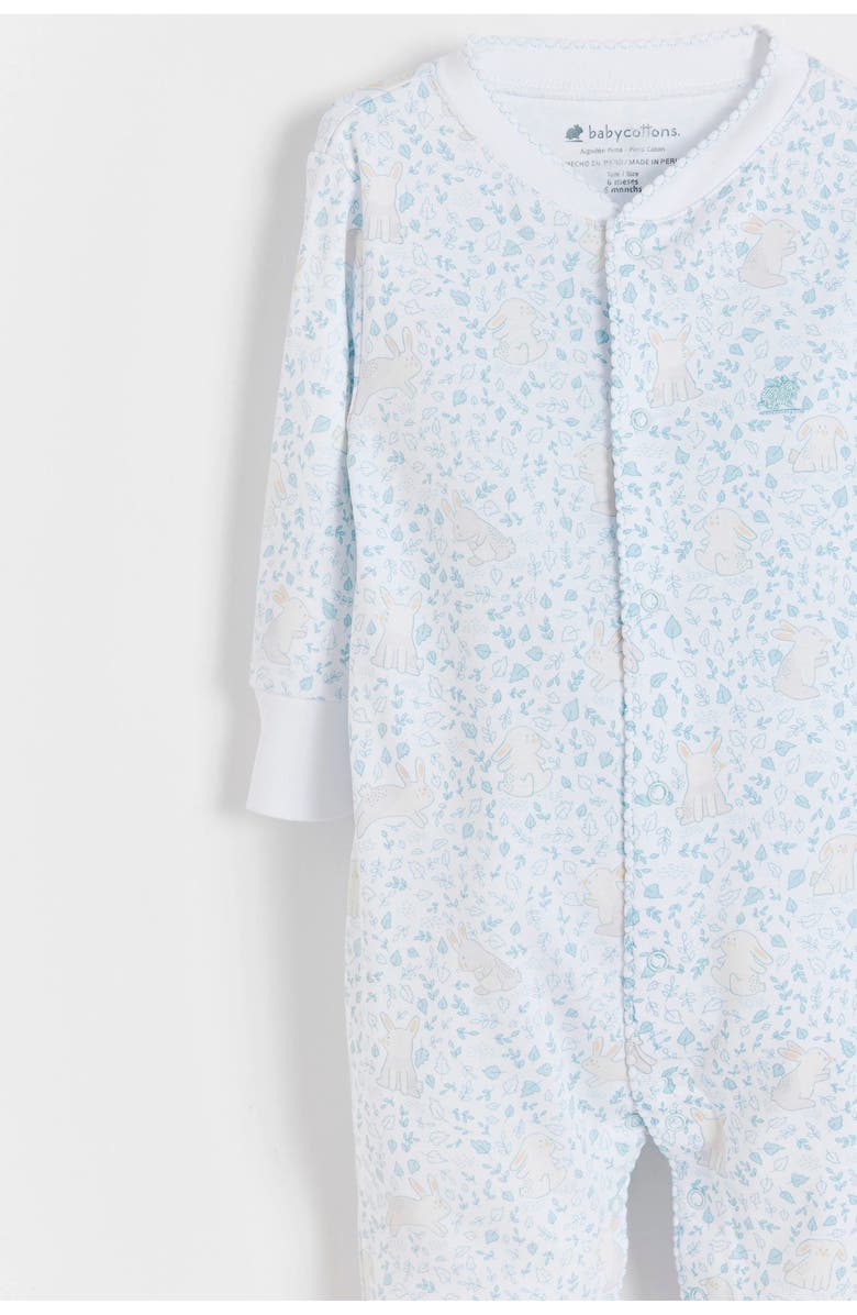 Babycottons Peanut Front-Snap Footie for Infant, Alternate, color, Full-Print