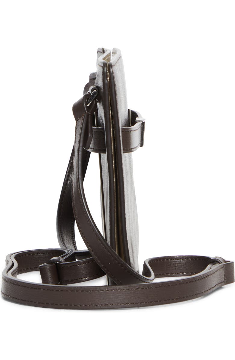 TOTEME Belted Leather Crossbody Bag, Alternate, color, Bark