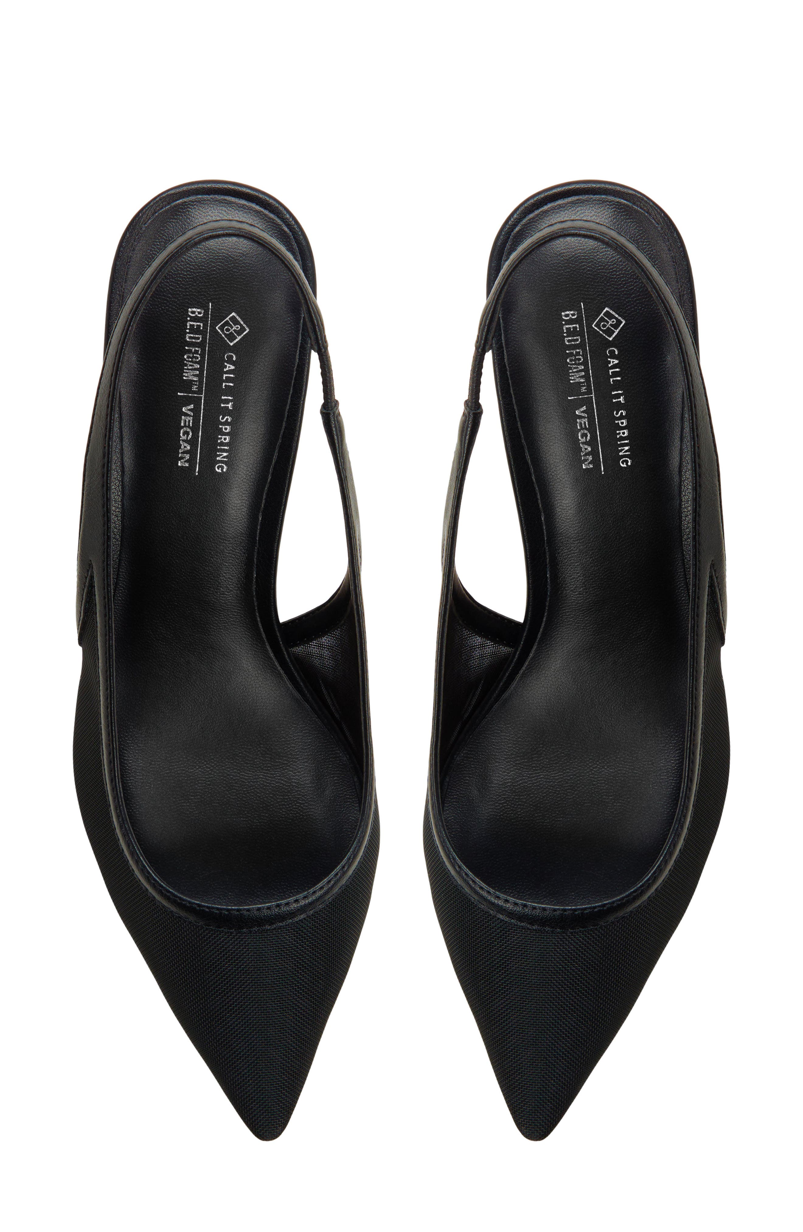 Call It Spring By Aldo Dariahh Mesh Kitten Heel Pump, Alternate, color, Open Black