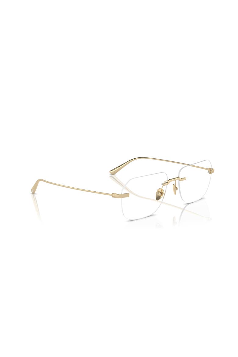 57mm Rectangle optical glasses, Alternate, color, Gold