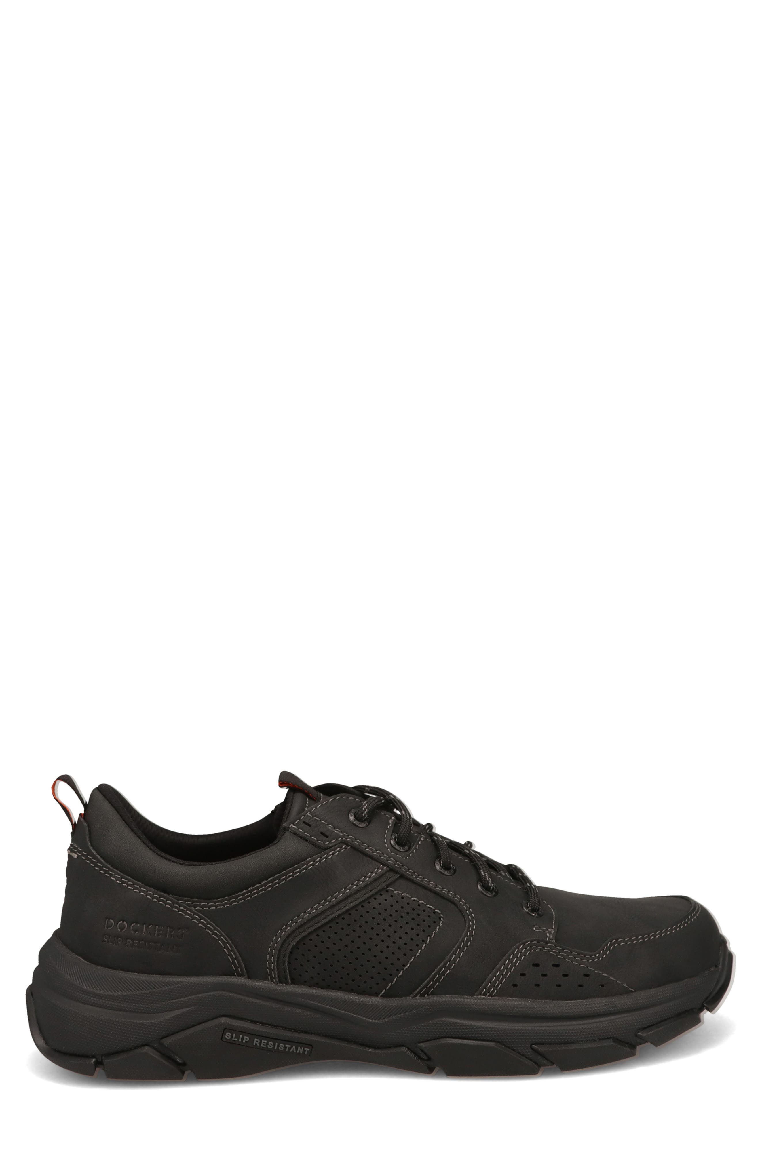 Rutherford Leather Sneaker, Alternate, color, BLACK