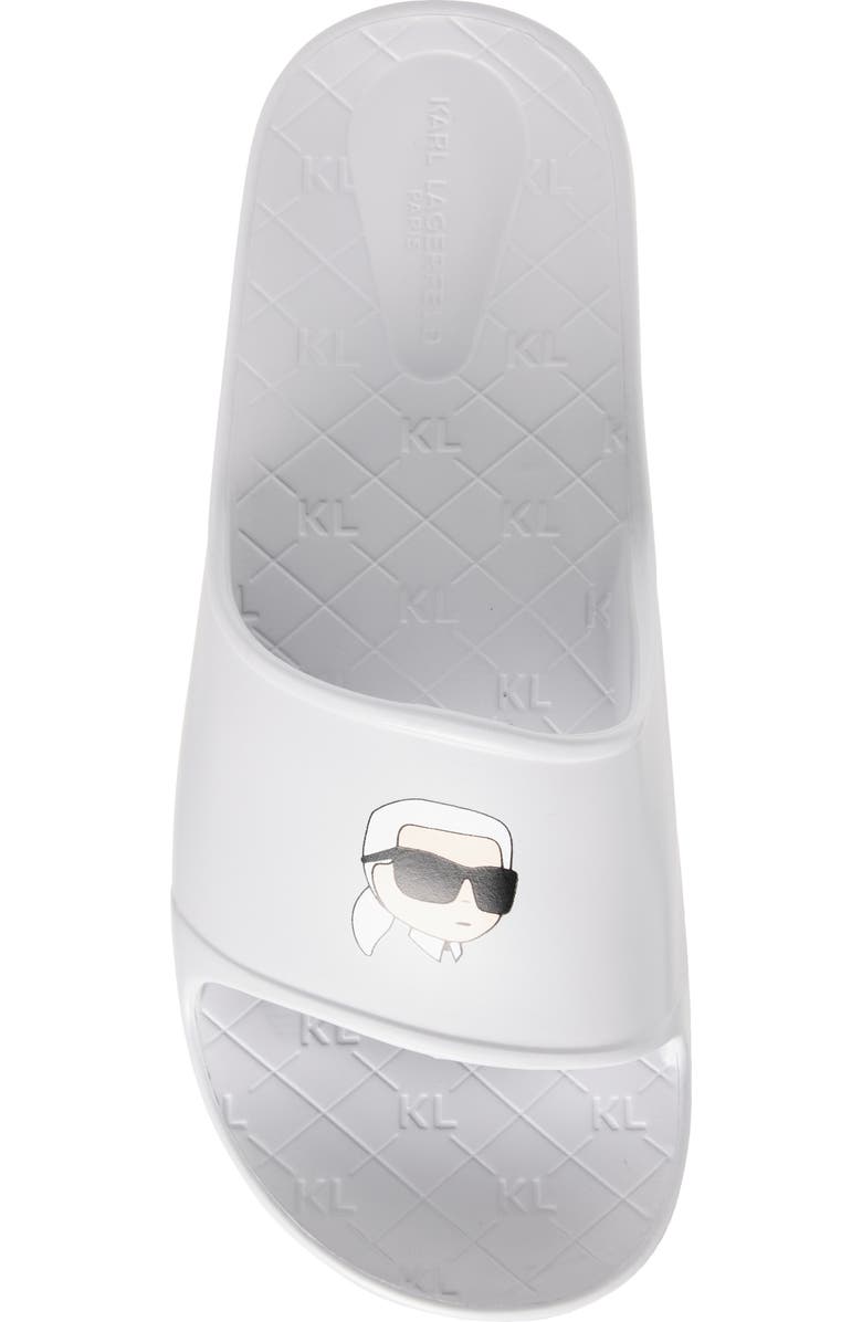 KARL LAGERFELD PARIS Sacha Slide Sandal, Alternate, color, Light Grey
