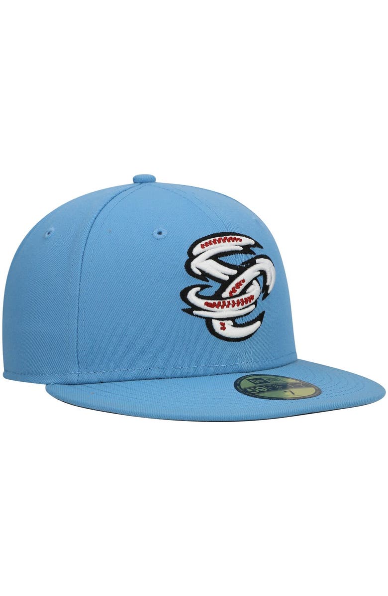 New Era Men's New Era Light Blue Omaha Storm Chasers Authentic Collection Team Alternate 59FIFTY Fitted Hat, Alternate, color, 