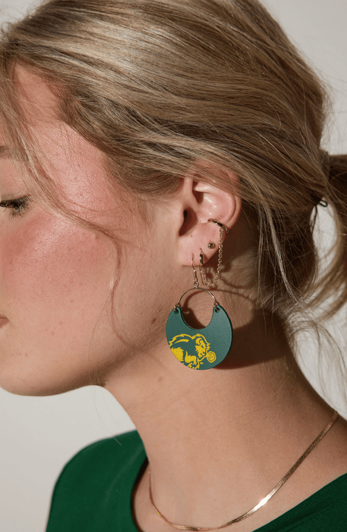 Nickel & Suede University Ninas Earrings