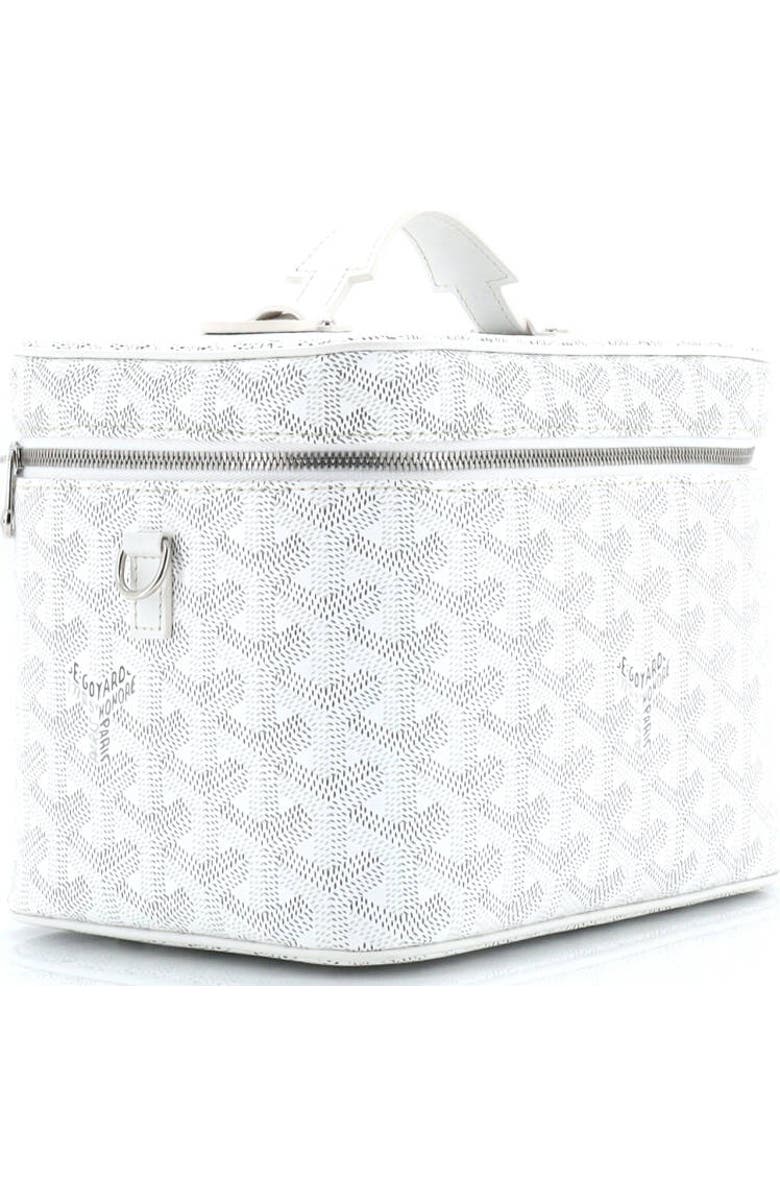 Pre-Owned Goyard Muse Vanity Case Coated Canvas, Alternate, color, White