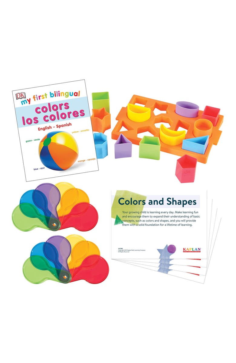 Kaplan Early Learning Company Colors & Shapes Learning Kit - Bilingual, Main, color, Multicolor