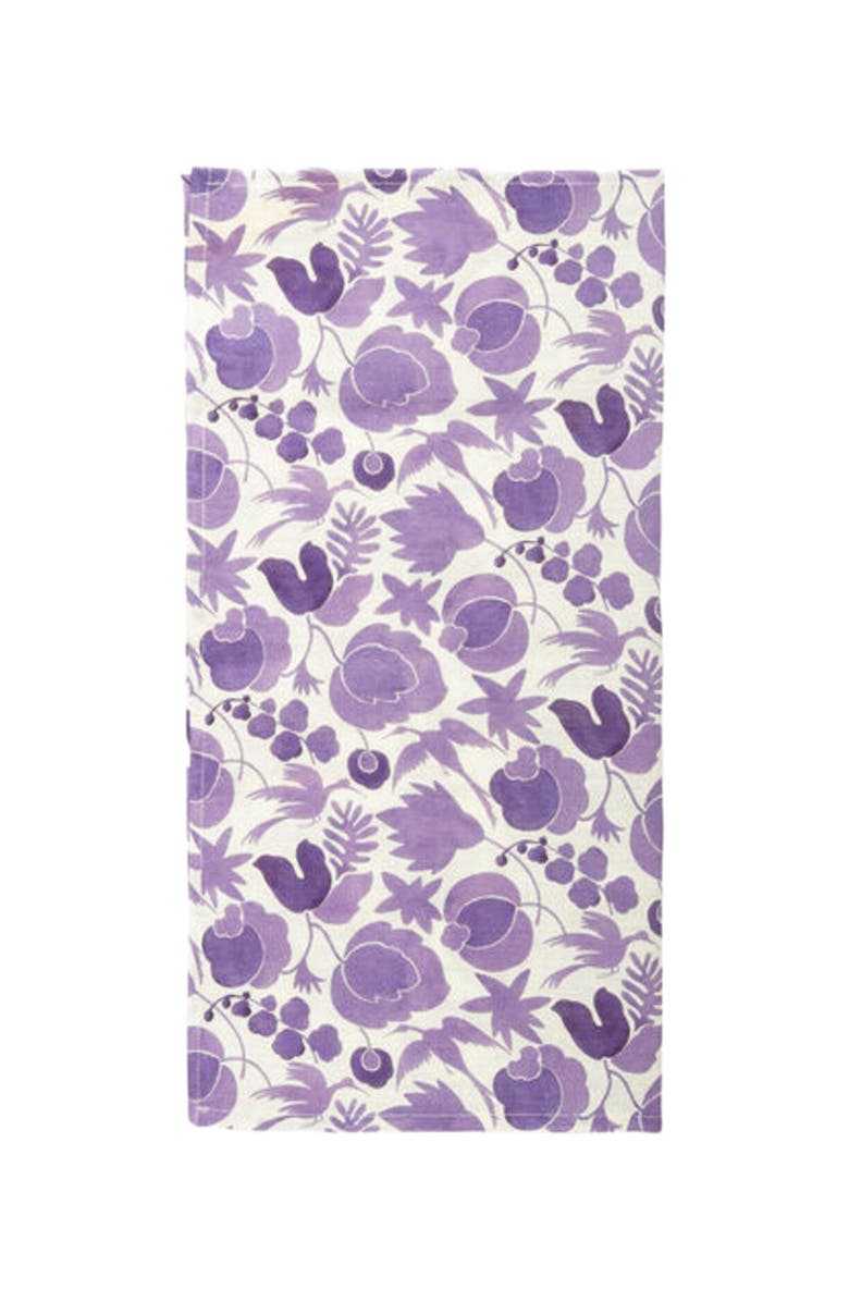 La DoubleJ Large Napkins Set Of 2 (45X45) Wildbird Viola Small Purple, Alternate, color, Wildbird Viola Small Purple