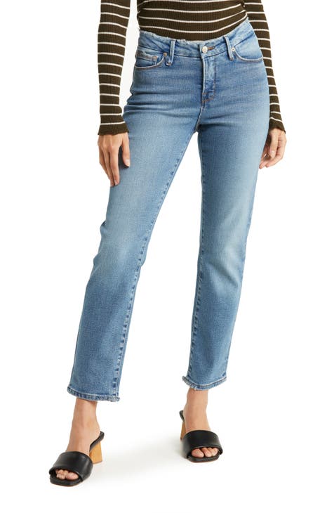 Good Classic Low Rise Straight Leg Jeans (Blue 846) (Regular & Plus Size)