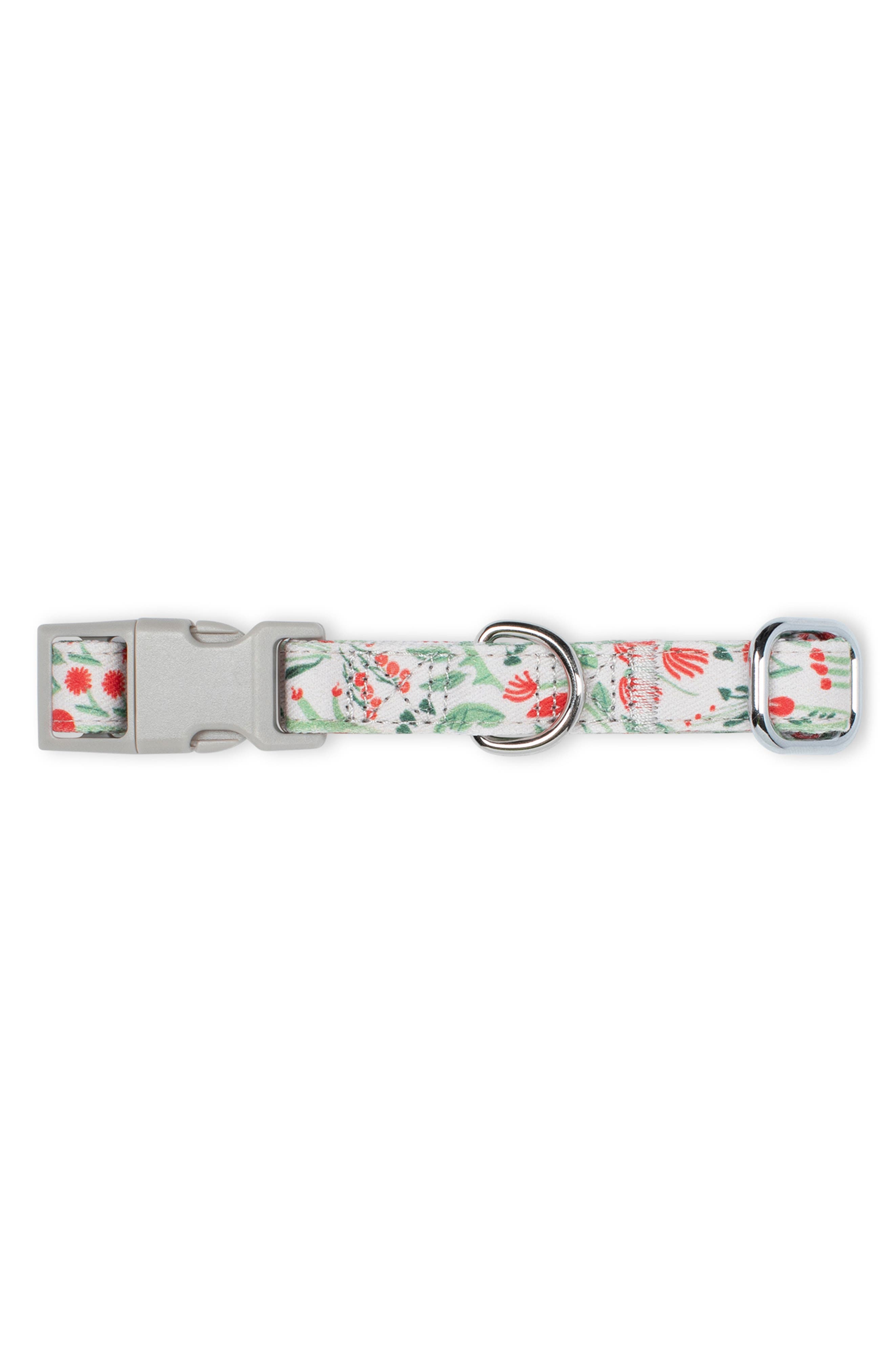 Fringe Studio Ditsy Floral Small Dog Collar in Green 