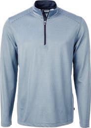 Cutter & Buck Virtue Micro Stripe Quarter Zip Pullover