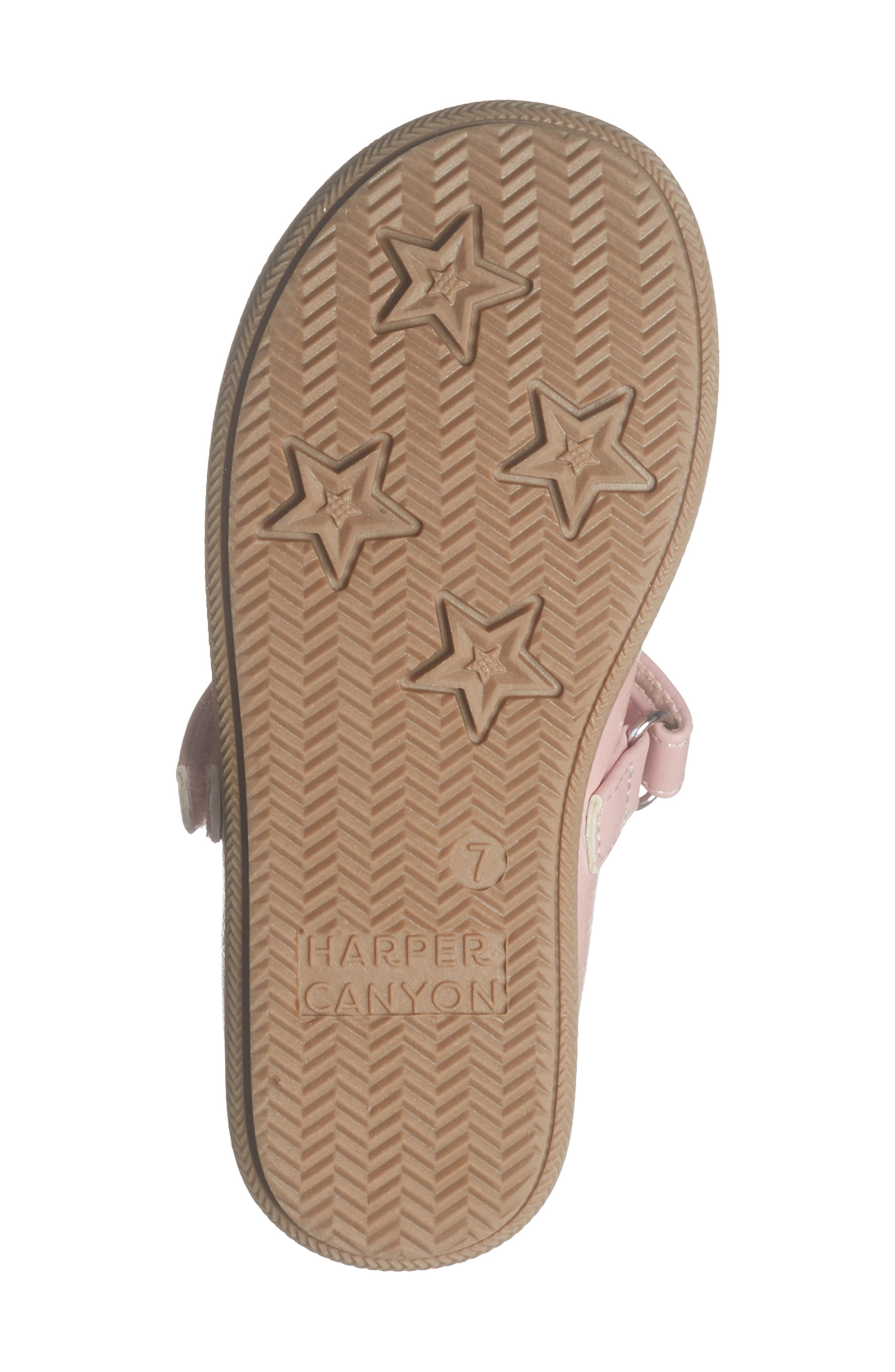 Harper Canyon Kids' Bunny Critter Mary Jane Flat, Alternate, color, Pink Metallic