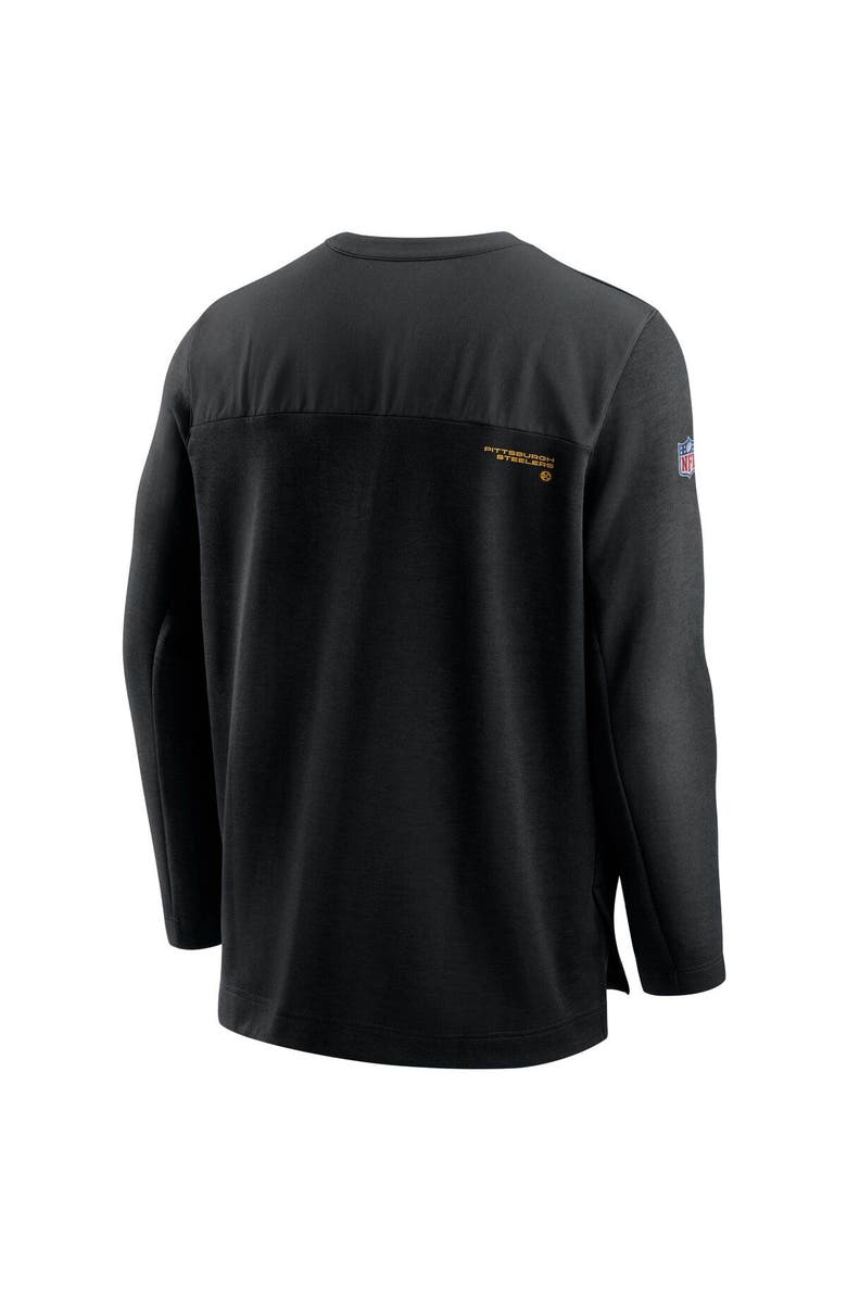 Nike Men's Nike Black Pittsburgh Steelers Sideline Half-Zip UV Performance Jacket, Alternate, color, 