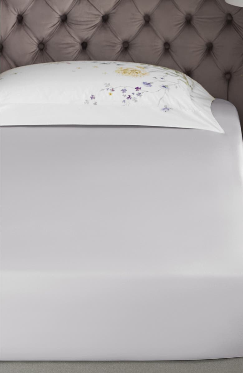 Togas Fleur flat sheet, Alternate, color, Grey