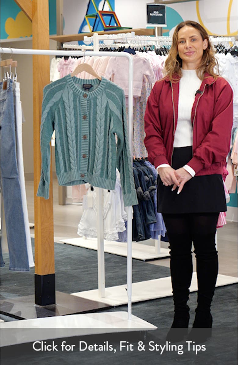 Cable Cotton Cardigan, sales video thumbnail