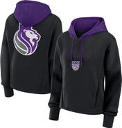 FANATICS Women's Fanatics  Black Sacramento Kings Post Up Boxy Pullover Hoodie