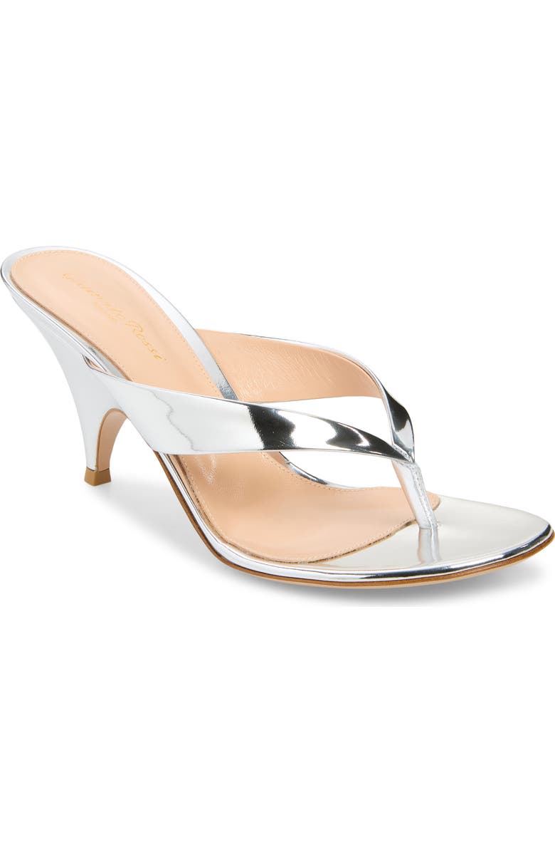 Gianvito Rossi Sofia Slide Sandal, Main, color, Silver