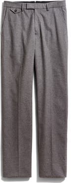 Billy Reid Flat Front Cotton Flannel Dress Pants