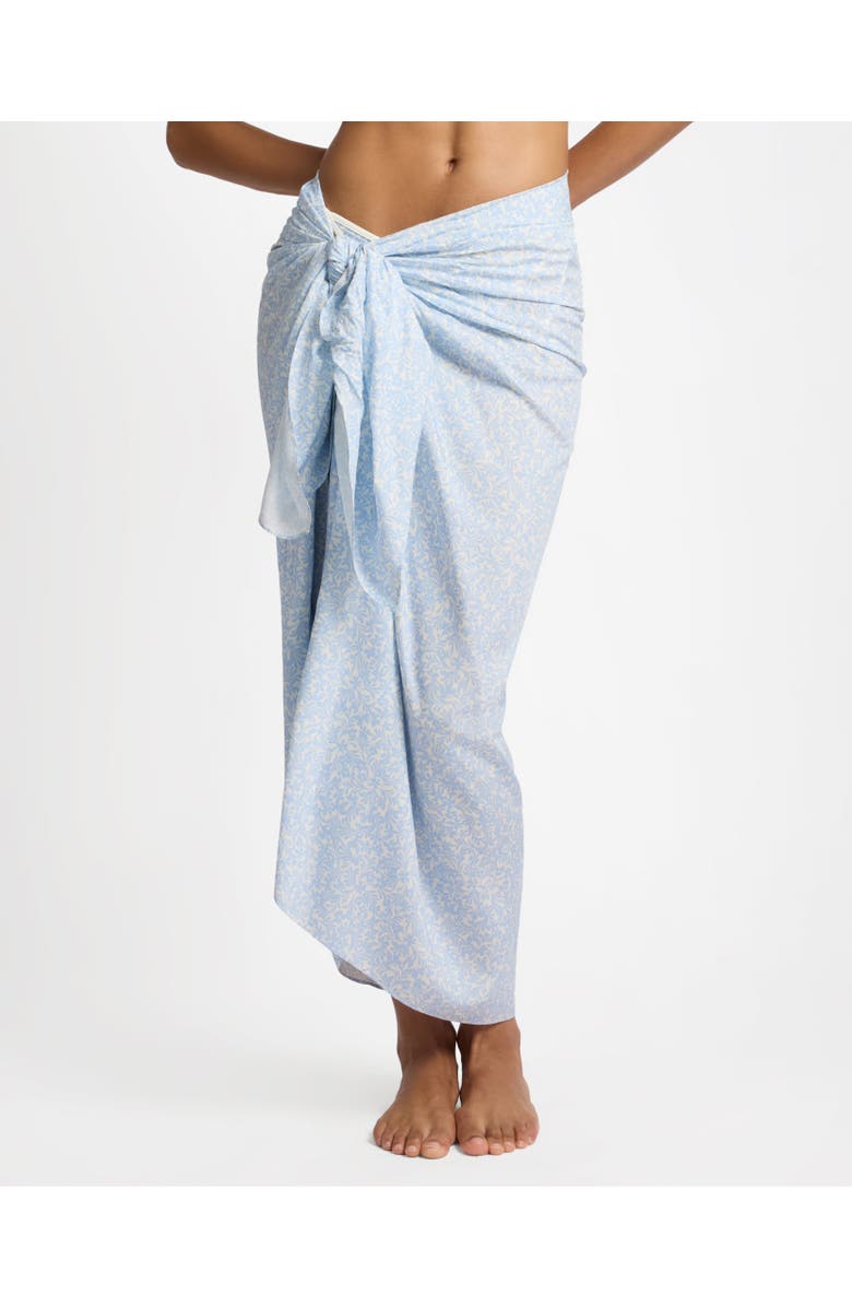 Onia Silk Blend Pareo, Main, color, Sky/Egret