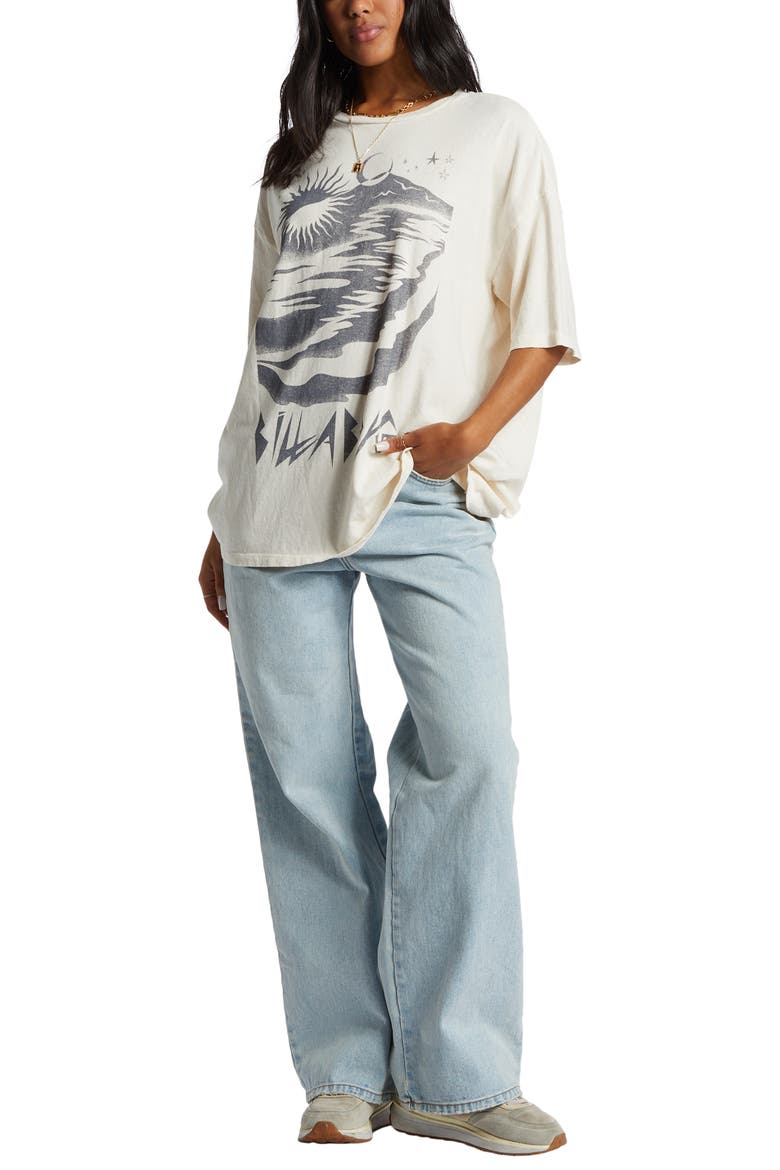 Night Walks Cotton Graphic T-Shirt, Alternate, color, WHITE CAP