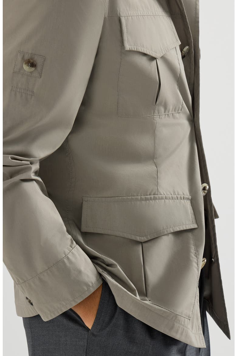 Water-resistant safari jacket, Alternate, color, Khaki