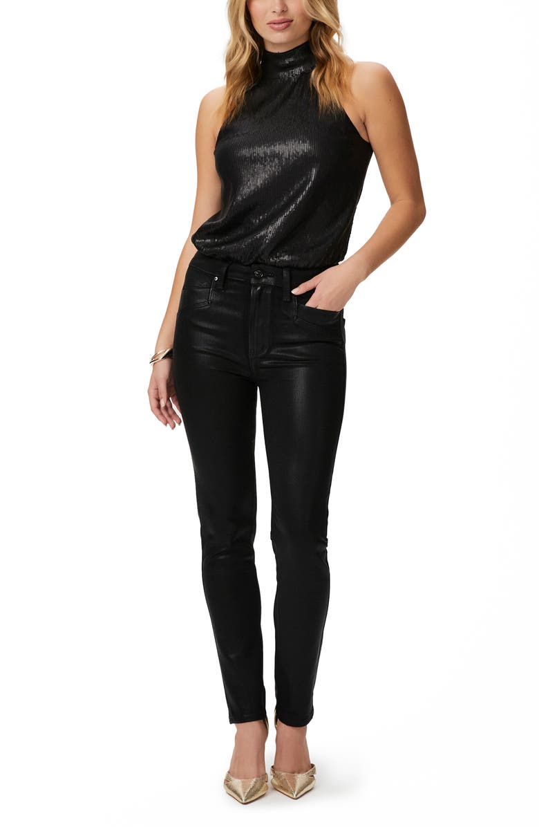 PAIGE Erina Sequin Bodysuit, Alternate, color, 