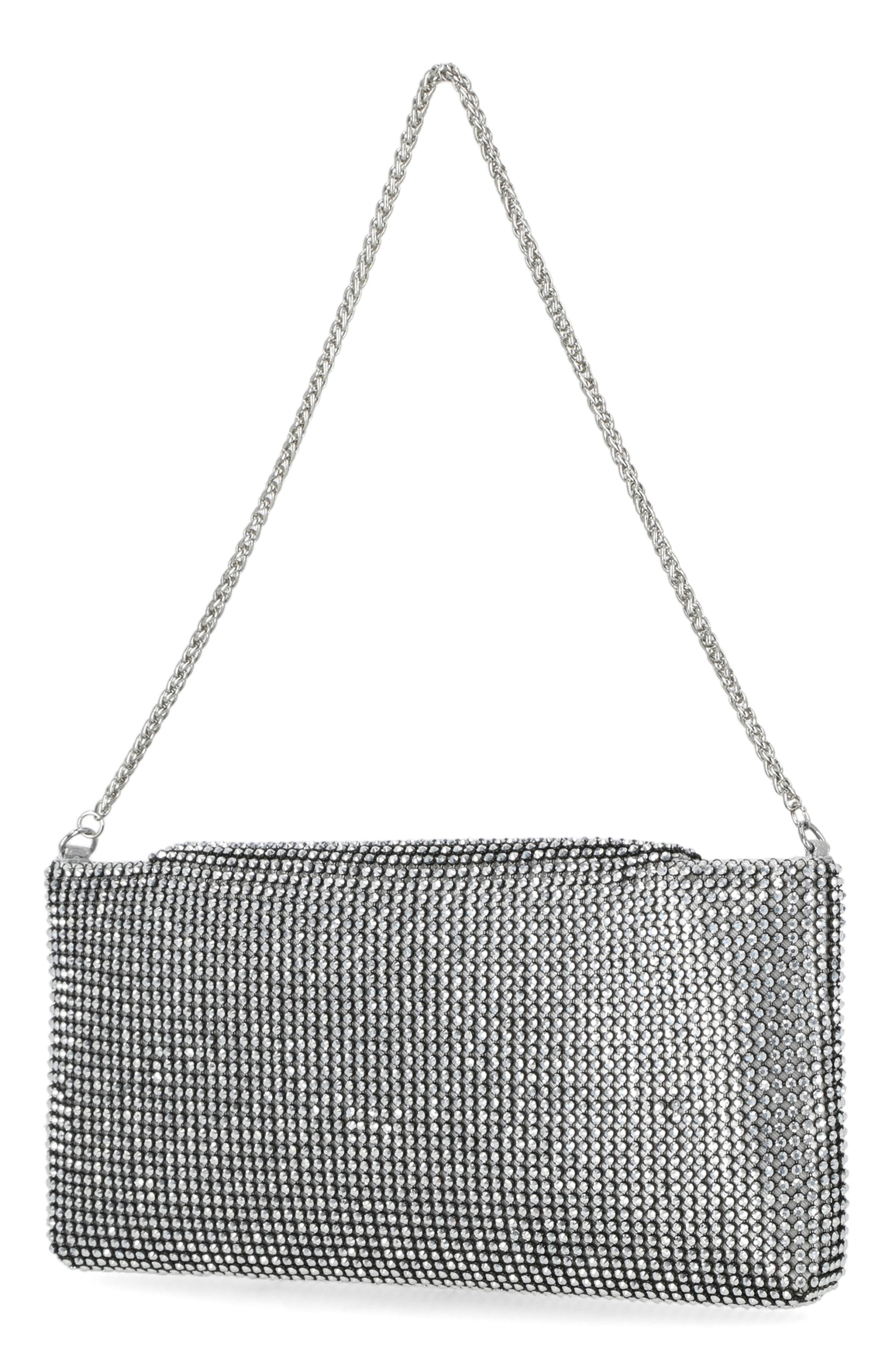 Jessica McClintock Bonnie Slim Rhinestone Bag, Alternate, color, 