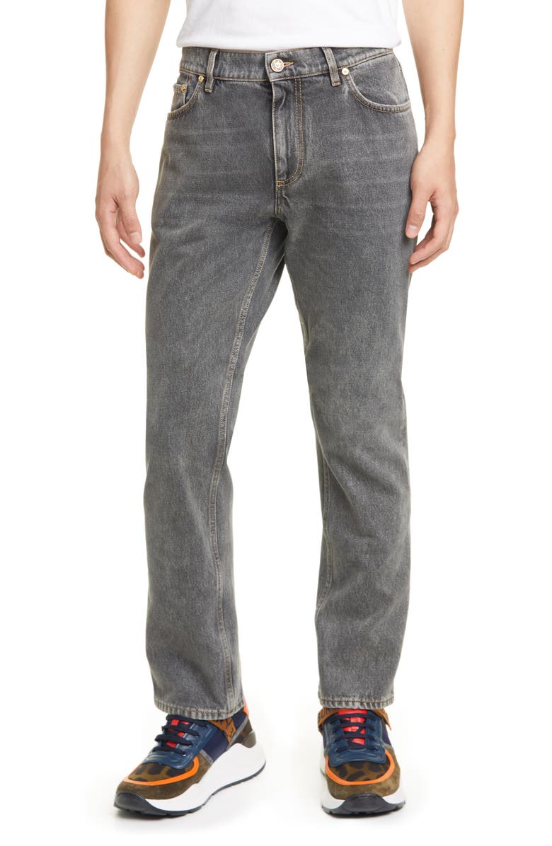 Burberry Straight Leg Jeans, Main, color,