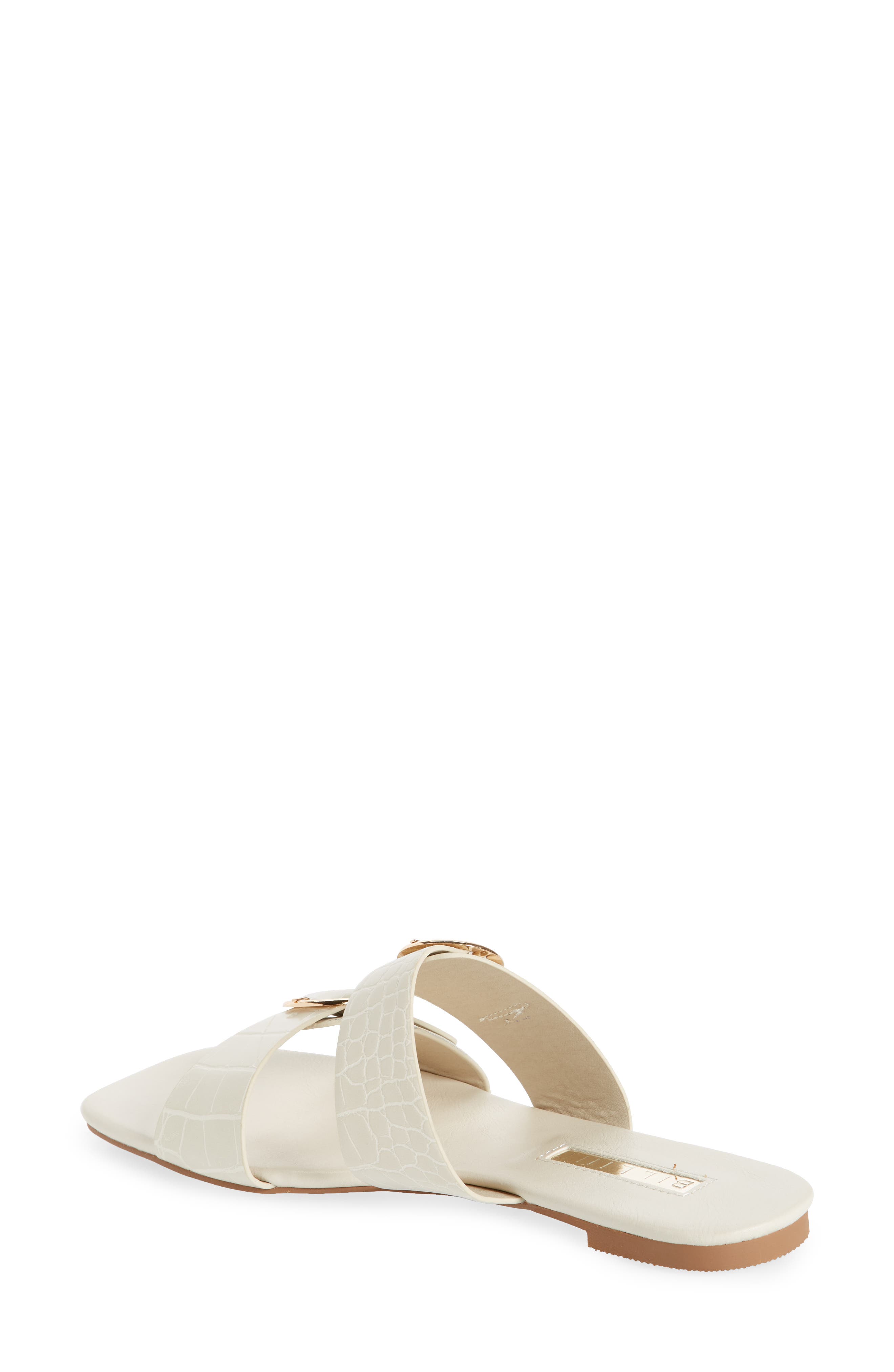 Billini Alaia Snakeskin Embossed Slide Sandal, Alternate, color, 