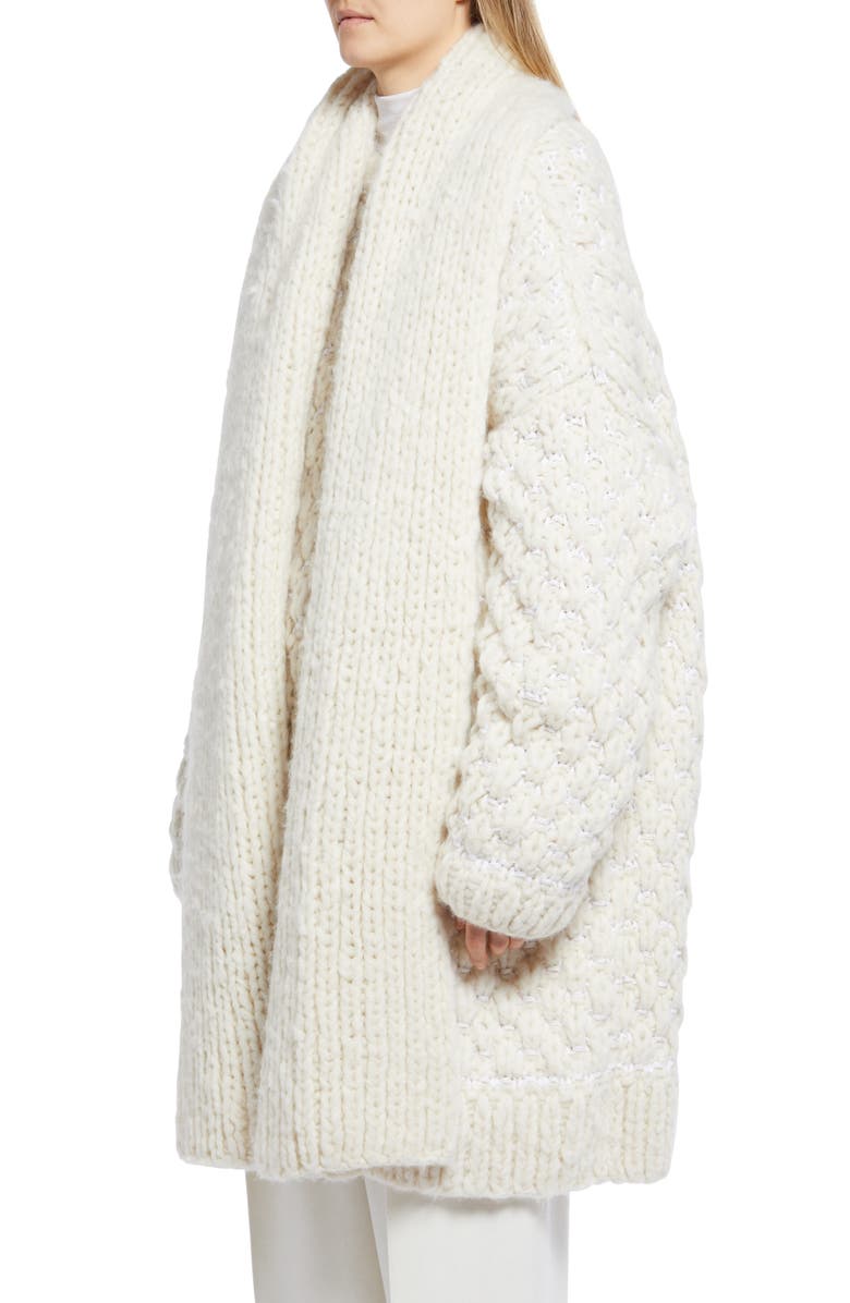 The Row Diya Oversize Cashmere Blend Long Cardigan, Alternate, color,