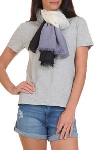 Vince Dip Dye Wool & Cashmere Scarf
