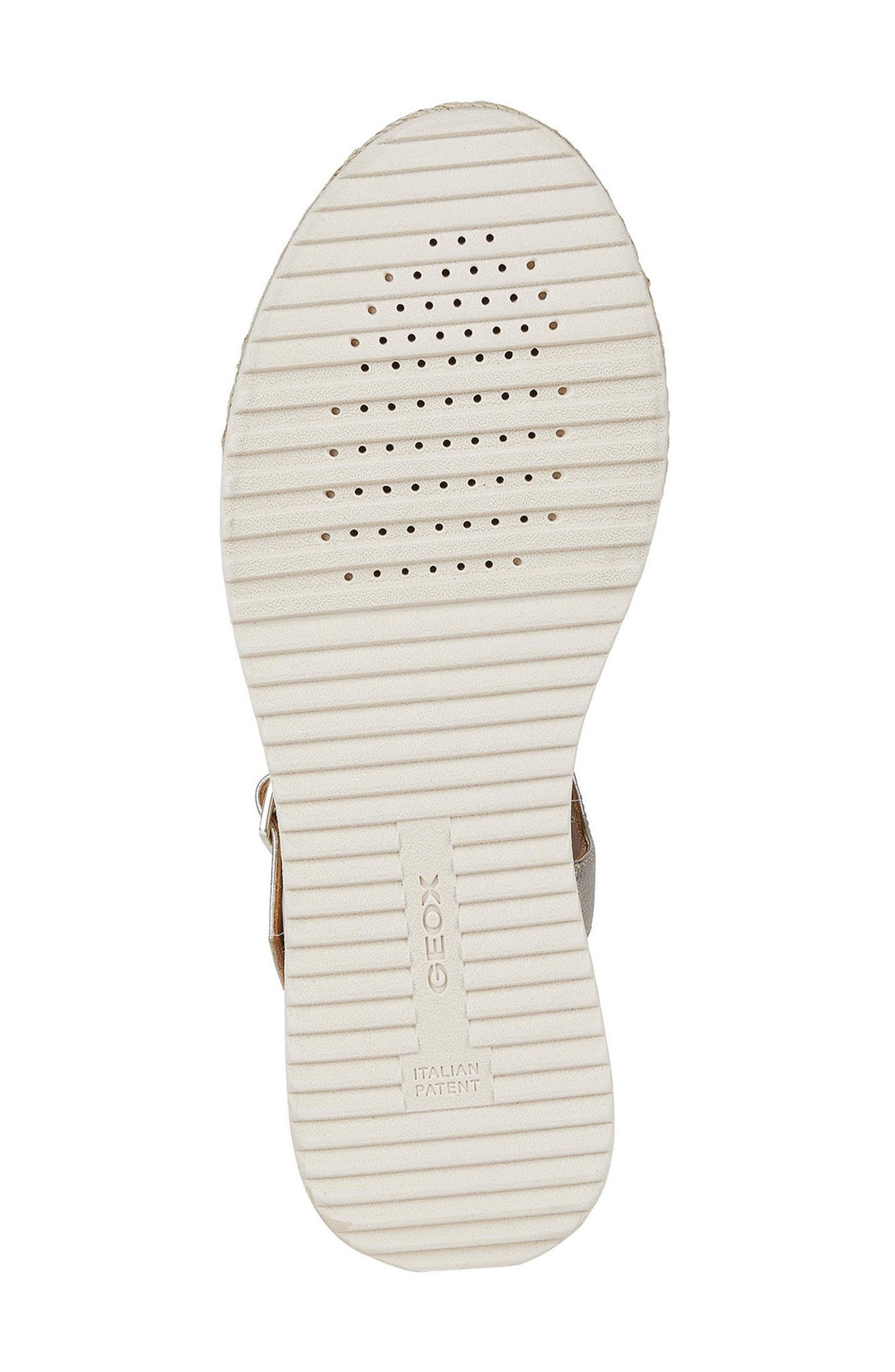 Geox Woven Ankle Strap Sandal, Alternate, color, 