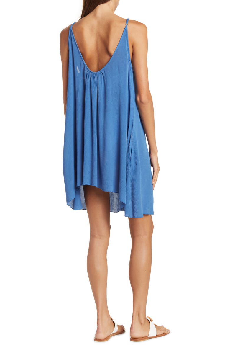 Elan Cover-Up Slip Dress, Alternate, color, Electric Blue