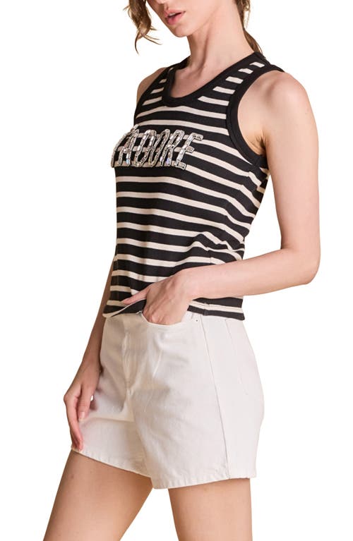 Endless Rose J' Adore Stripe Cotton Tank