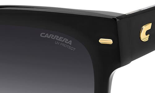 Carrera Eyewear 53mm Gradient Square Sunglasses In Black/dark Grey Sf