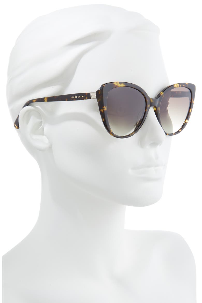 55mm Butterfly Sunglasses, Alternate, color, VINTAGE HAVANA/ KHAKI GRADIENT