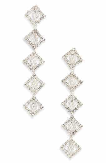 Tasha Crystal Linear Drop Earrings
